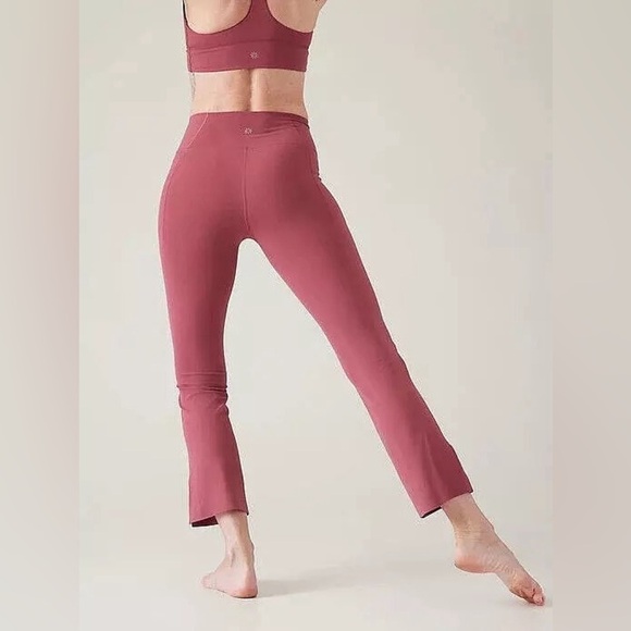 Athleta Transcend Stash Straight Leg Pant, Berry Rose, Size S - Picture 3 of 12
